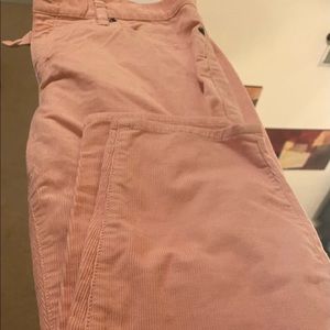 Jcrew skinny leg pink corduroy pants